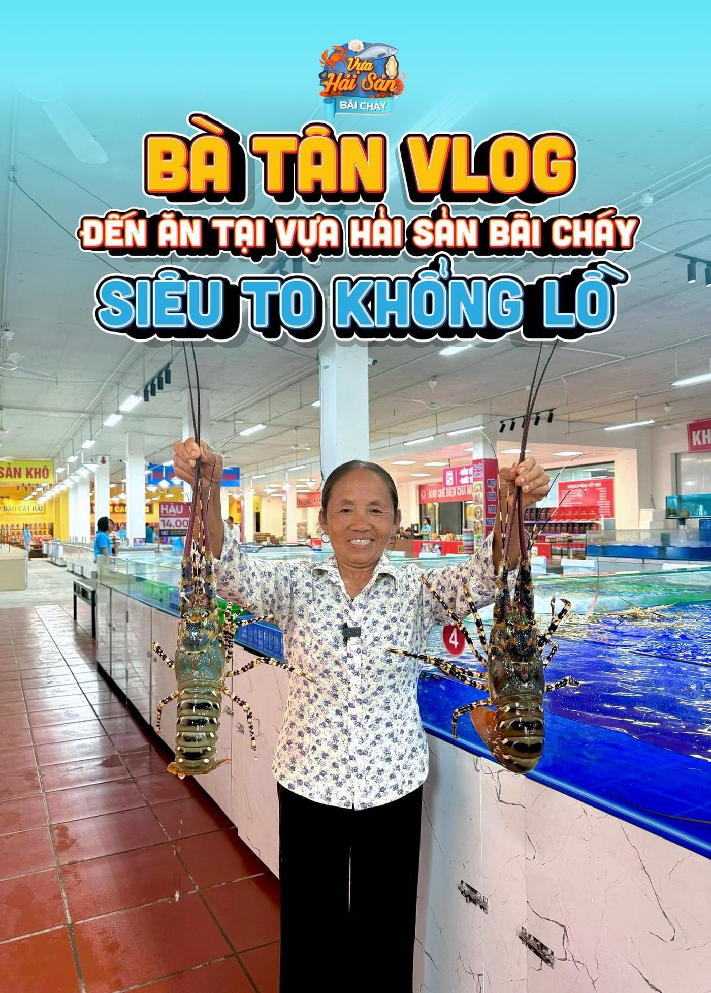 Bà Tân Vlog review Vựa Hải Sản Bãi Cháy – siêu to khổng lồ
