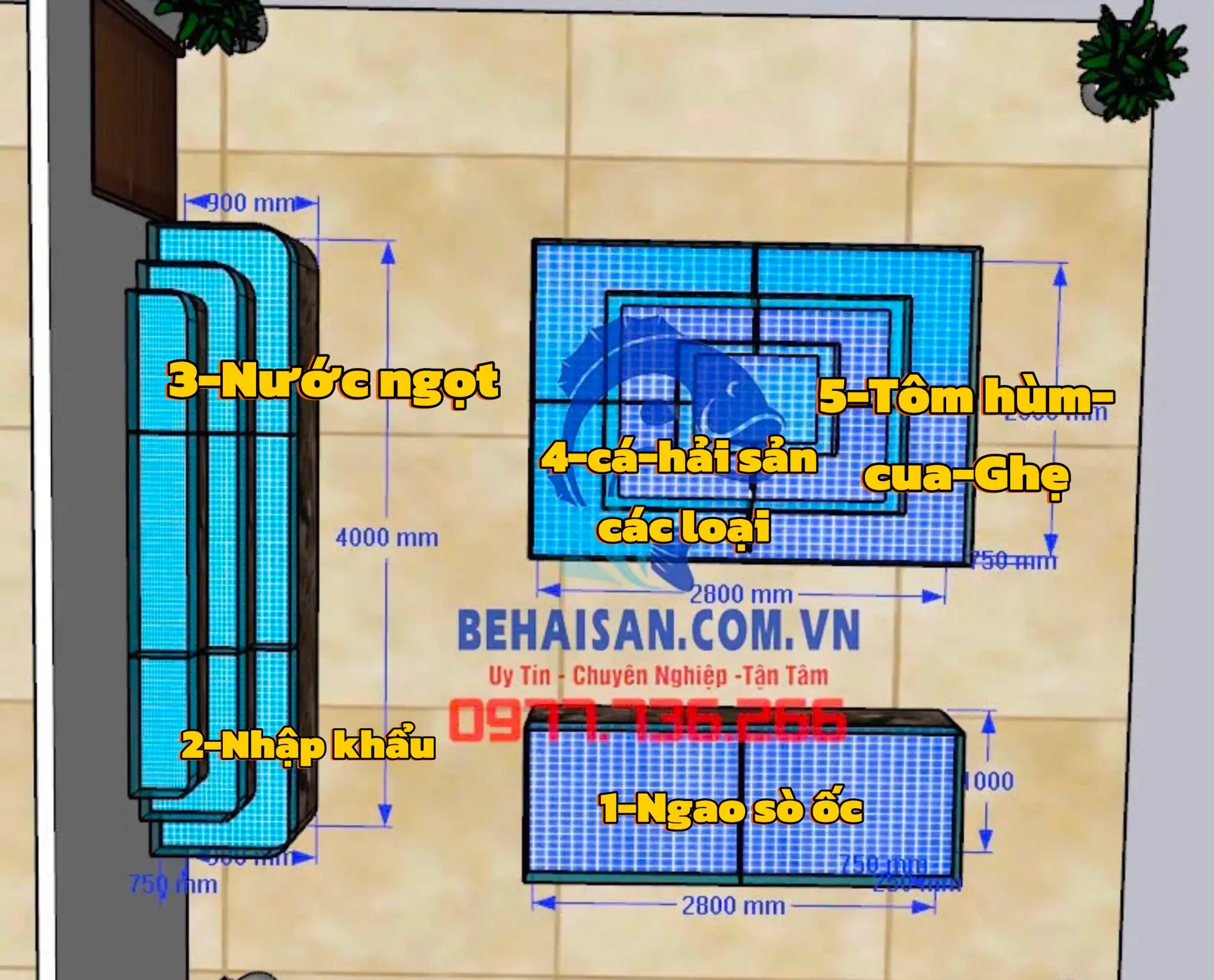 Công trình hải sản thực tế SeaHome